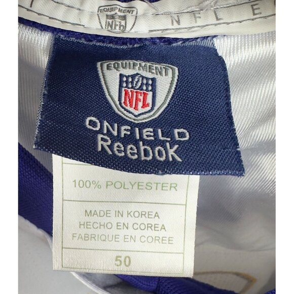 Vtg Reebok NFL Munnesota Vikings Percy Harvin #12 Jersey Men 50 White Purple - Picture 5 of 9